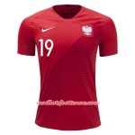 Maillot/Tenue Pologne Piotr Zielinski 19 Exterieur Coupe du monde 2018